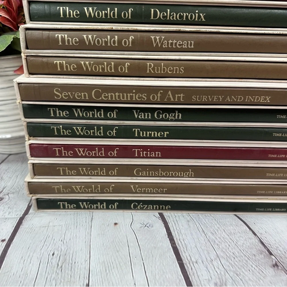 vintage 1970s time-life library of art Coffee Table Book choice of title